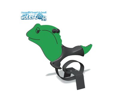 Balansoar pe arc pentru copii Modern Soparla, 1-4 ani, metal si plastic HDPE, verde