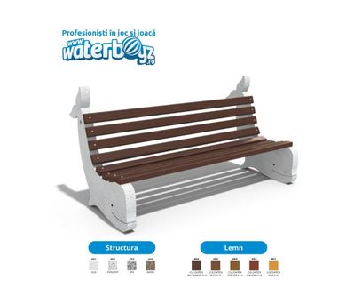 Banca parc Urban Beton model Balena