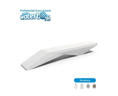Concrete Urban Park Bench model 15