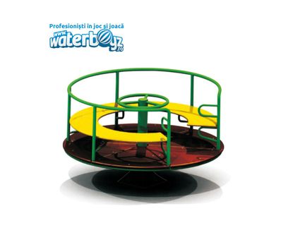 Carusel cu 4 locuri pentru copii Model 2, 3-10 ani, metal si plastic LLDPE
