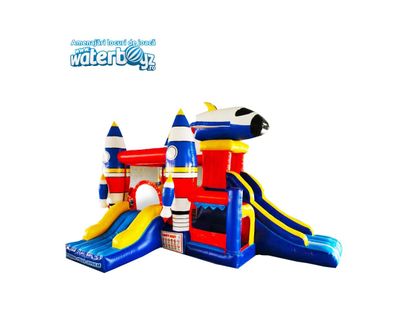 Castel gonflabil profesional Racheta, +3 ani, 485x320x300 cm