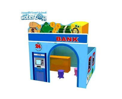 Casuta tematica pentru gradinita Banca, 120x120x120 cm, plastic HDPE, 2-8 ani