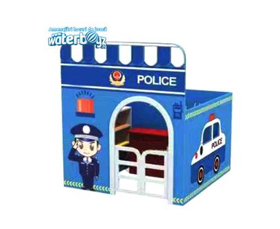 Casuta tematica pentru gradinita Politie, 120x120x120 cm, plastic HDPE, 2-8 ani