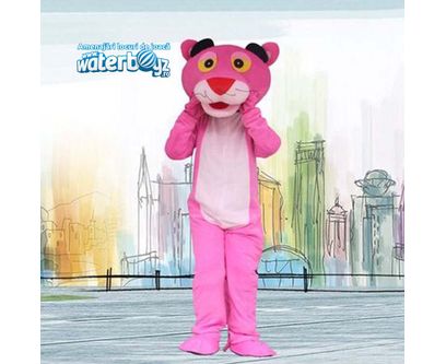 Costum mascota PanteraRoz pentru evenimente si spatii educationale