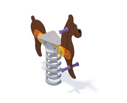 Spring rider Dog