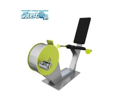 Mini bicicleta inclinata Eco-Energy Fitness de exterior, 132x65x90 cm, metal