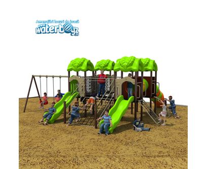 Complex de joaca pentru copii de metal Economy 13, exterior, 3-12 ani, 700x700x310cm