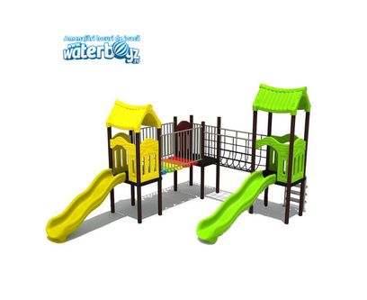 Complex de joaca pentru copii de metal Economy 24, exterior, 3-12 ani, 550x370x320 cm
