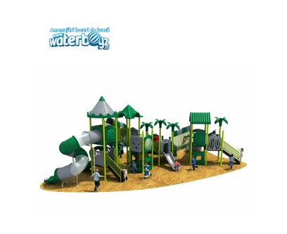Complex de joaca pentru copii de metal Exotic 3, exterior, 3-12 ani, 1340x940x530 cm