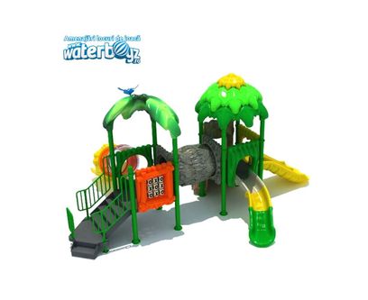 Complex de joaca pentru copii de metal Padurea Fermecata 16, exterior, 3-12 ani, 720x580x380 cm