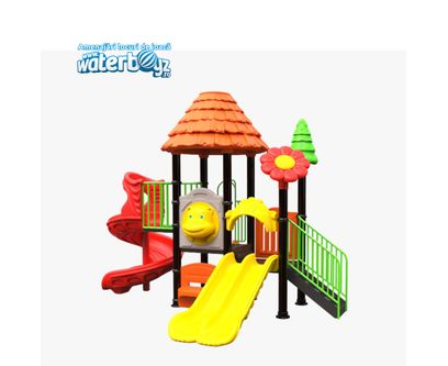 Complex de joaca pentru copii de metal Padurea Fermecata 21, exterior, 3-12 ani, 520x360x420 cm