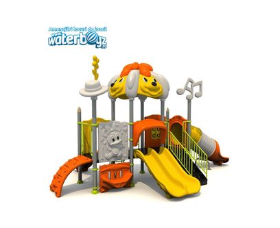Complex de joaca pentru copii de metal Puppy Land 10, exterior, 3-12 ani, 690x460x380 cm