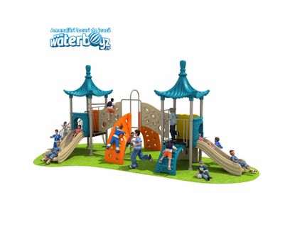 Complex de joaca pentru copii de metal de Poveste 5, exterior, 3-12 ani, 880x430x370 cm