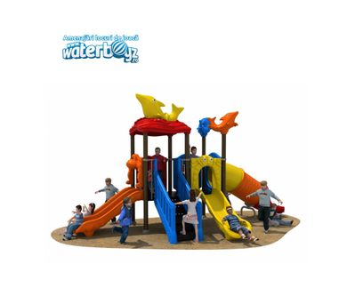 Complex de joaca pentru copii de metal Deep Sea, exterior, 3-12 ani, 650x310x340 cm