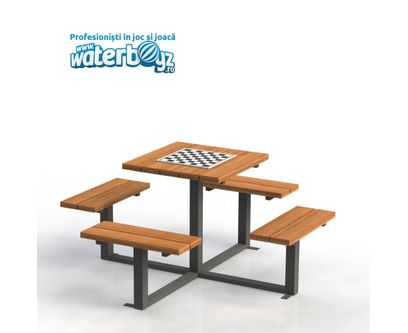 Masa de sah cu 4 locuri model 2