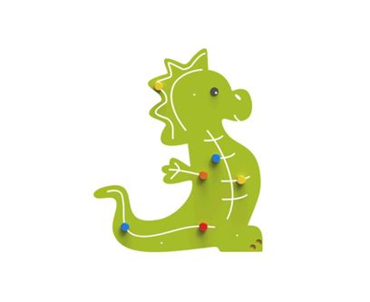 Panou interactiv de perete pentru copii Dragon, 57x2x110 cm, 0-3 ani