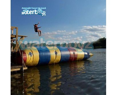 Perna gonflabil profesionala Waterboyz cu catapulta pentru apa