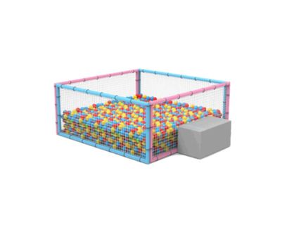 Piscina patrata cu bile de interior pentru copii, 3-12 ani, 120x120x50 cm, 0-3 ani