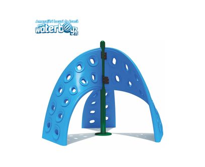 Sistem de catarare pentru copii de exterior Stea, 3-12 ani, 235x235x250 cm, metal si plastic LLDPE