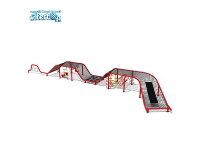 Sistem de catarare cu circuit pentru copii de exterior Model 5, 3-12 ani, 1900x640x180cm, metal
