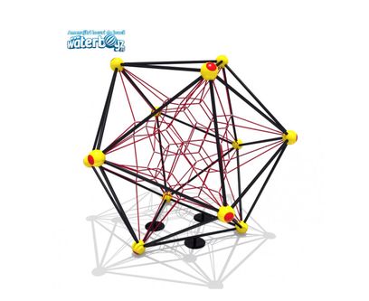 Sistem de catarare pentru copii de exterior Stea Model 4, 3-12 ani, 403*353*330 Cm, metal