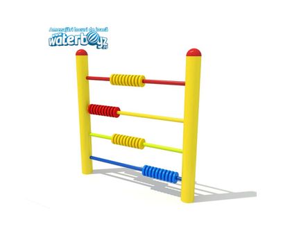 Socotitoare de exterior pentru copii, 0-3 ani, 120x11.4x120 cm, metal si plastic LLDPE, multicolor