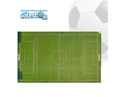 Teren de fotbal cu gazon sintetic