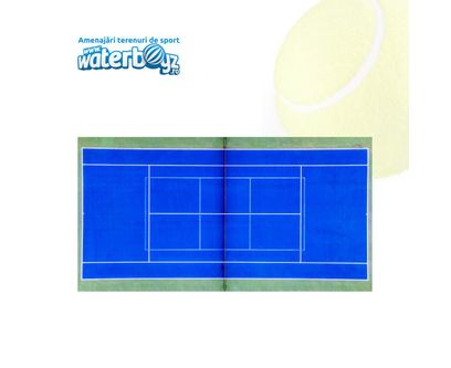 Teren de tenis cu gazon sintetic