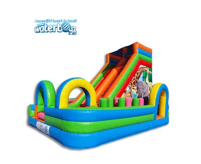 Animals World Inflatable Slide