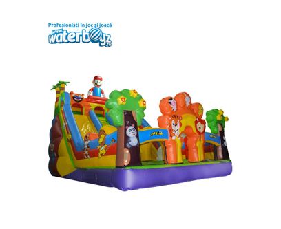 Tobogan gonflabil profesional Mario World, +3 ani, 1000x350x400 cm