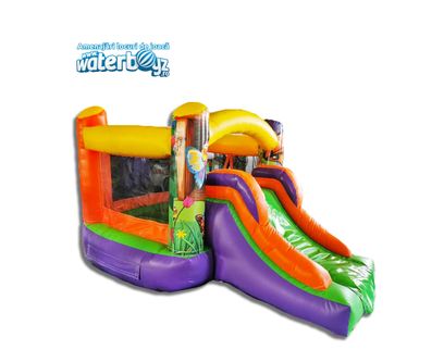 Castel gonflabil profesional Butterfly cu o panta
