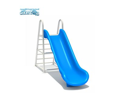 Tobogan clasic de exterior pentru copii Model 2, 3-12 ani, metal si plastic LLDPE, albastru nu are dimenisune