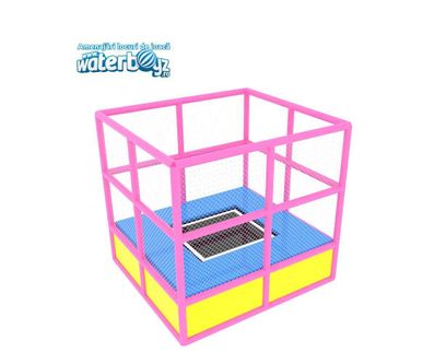 Trambulina modulara elastica pentru interior cu 1 loc Junior, 204x204x200 cm, 3-12 ani