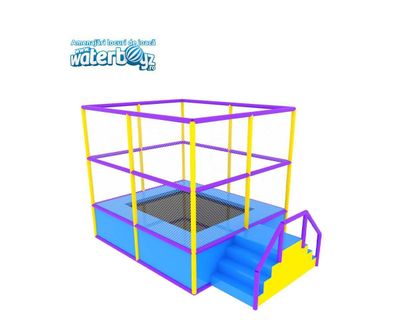 Trambulina modulara elastica pentru interior cu 1 loc Olimpica, 322x276x300 cm, 3-12 ani