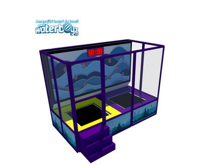 Trambulina interactiva cu sistem electronic pentru interior, 120x120 cm, 3-12 ani