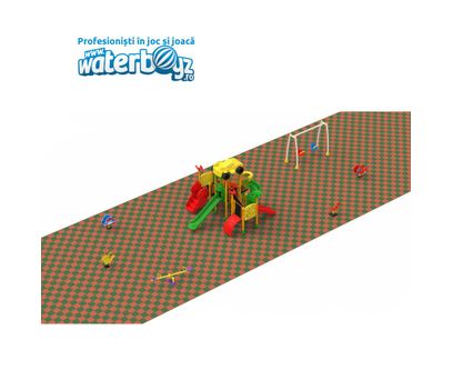 Complete Outdoor Playground Arrangement Cars