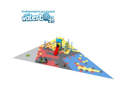 Complete Outdoor Playground Arrangement Colors