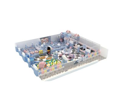 Complete indoor playground designed Cotton Candy Park
