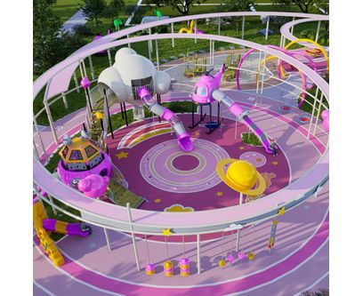 Complete oudoor playground Pink Space