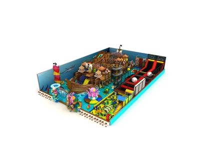 Amenajare completa loc de joaca de interior la cheie Pirate World, 3-12 ani
