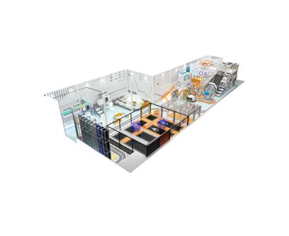 Amenajare completa loc de joaca de interior la cheie Galactic Play Zone, 3-12 ani