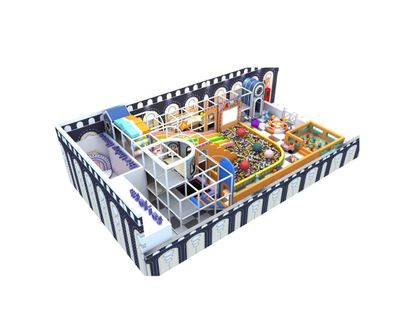 Amenajare completa loc de joaca de interior la cheie Joyzone 200 mp, 3-12 ani