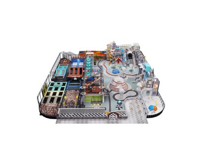 Complete indoor playground arrangement Space City