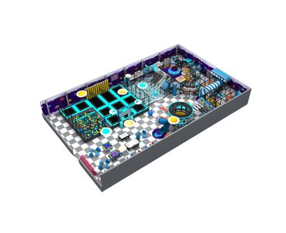 Amenajare completa loc de joaca de interior la cheie Space Craze, 3-12 ani
