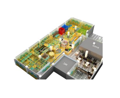 Amenajare completa loc de joaca de interior la cheie WonderPlay Arena, 3-12 ani