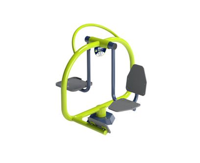 Aparat de fitness pentru copii Presa si Hips, exterior, 116x113x108 cm, metal si plastic HDPE