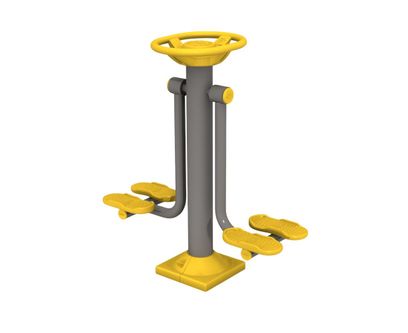 Aparat de fitness pentru talie, +12 ani, exterior, 125x50x130 cm