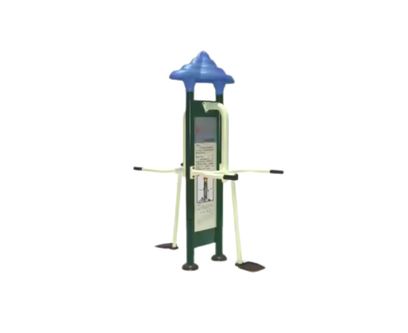 Aparat de fitness dublu pentru abdomen lateral Model 8 pentru exterior, 12+ ani, 160x100x220 cm, metal si plastic LLDPE