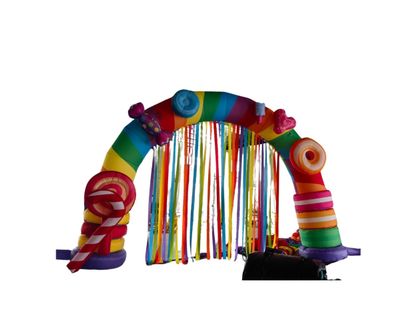 Candy Inflatable Park Entrance Arch
