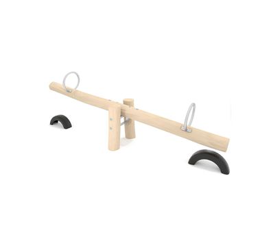 Robinia Wooden Double Seesaw Parc 1